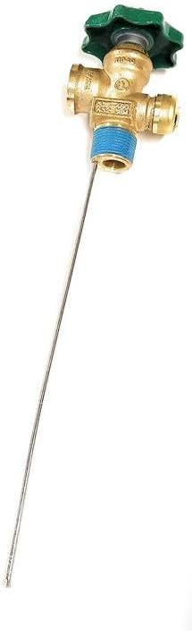 PV1001 Propane Vapor Tank Service Valve, Metal Gate Valve, 10.6 Inch Dip Tube, 250 PSI, 100 LB LPG, 1 Pack, DOT, VALVE