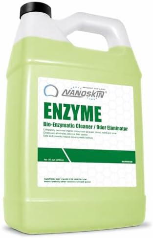 Nanoskin ENZYME Bio-Enzymatic Cleaner & Odor Eliminator 1 Gallon - Fragrance-Free Multi-Surface Cleaner for Organic Stains, Pet Accidents, Food Spills, Light Grease & Grime | Auto, Kitchen & Bath