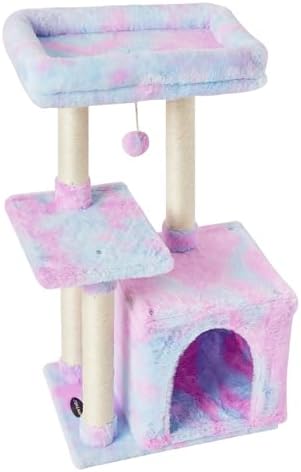 Cute Cat Tree Kitten Cat Tower Condo Cat Furniture Sisal Scratching Posts G