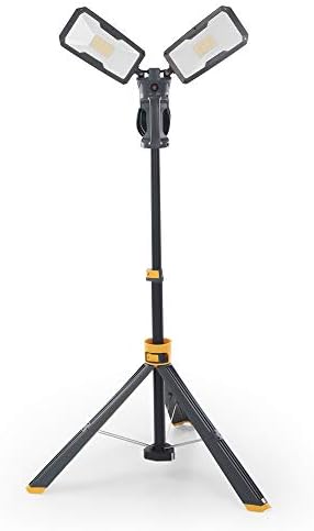LUTEC Upgraded 5000K 15000 LM 105 W LED Work Light with Telescoping Tripod