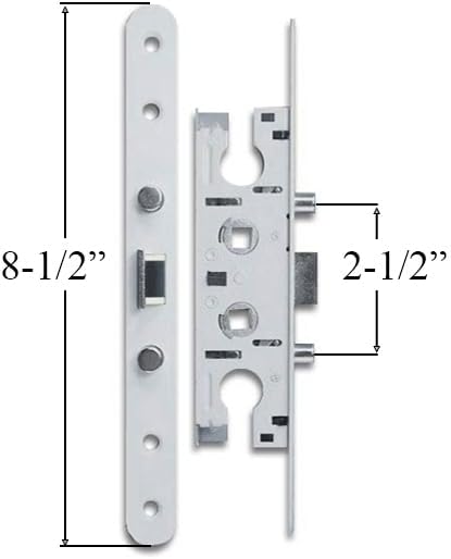 Pella 2 Point Bolt Mortise Lock Body, Storm Door (White)