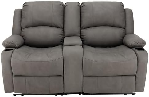 Camper Comfort 65" Wall Hugger Reclining RV (Manual, Slate)