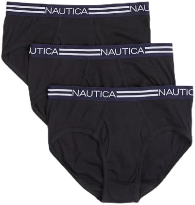 Nautica Men's Classic Cotton 3-pack Fly Front Briefs