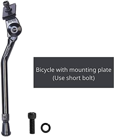 N+1 Aluminum Alloy Center Mount Kickstand | For 20"-28" Mountain, Road, BMX, MTB & Kids' Bikes