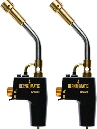 Bernzomatic® DuraCast® Wide Surface Torch - Durable Cast Body Aluminum Construction for Cooking, Heat Shrinking, Metalworking, and Vinyl Wrapping (TS 4500 Torch)