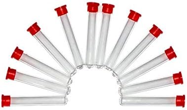RELODECOR Hummingbird Feeder Tubes with Red Cap, 12 Pack