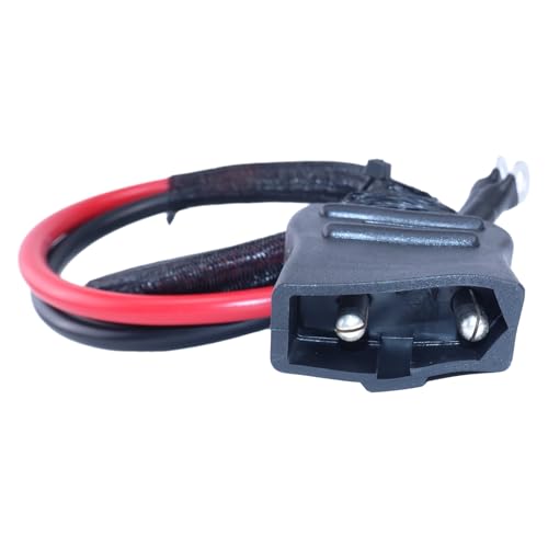 2-Pin Battery Cable Harness Plow Side 21294 8245 with Strap Ties and Cap Compatible with Western Fisher Snow Plows