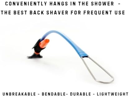 The Best!! Back Hair Shaver - Back Hair Razor - Razor Extension Handle | DIY Hair Shaver, Universal Razor Use, Bendable Handle