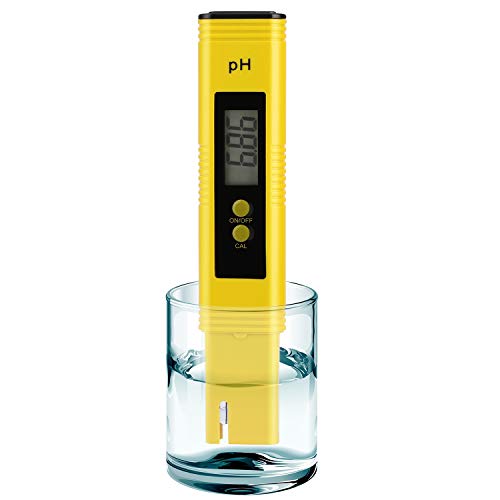 Digital pH Meter Tester Pen for Water, Pre-Calibrated, High Accuracy ±0.01, 0–14 pH Range, Pocket Size for Drinking Water, Pool