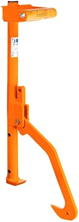 Hauler - 21” Cant Hook Log Roller and Carrier | Orange Powder-Coated Log Hauler Hand Tool for Firewood Harvesting, Brush or Tree Removal. (Patented, Made in USA, With A Warranty)