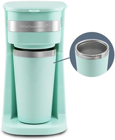Elite Gourmet EHC111A Personal Single-Serve Compact Coffee Maker, Black