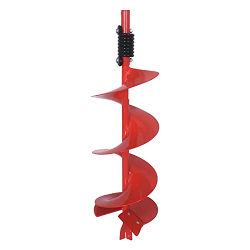 THUNDERBAY 6 Inch Diameter 36 Inch Long Earth Auger Bit with Fishtail Point and Patent Shock Spring