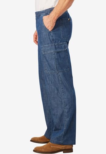 KingSize Knockarounds Full-Elastic Waist Cargo Pants