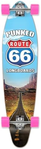 Graphic Series Complete Kicktail Skateboards Longboard w/BlackWidow Premium 80A Grip Tape, Aluminum Truck, ABEC9 Bearing, 71mm Skateboard Wheels