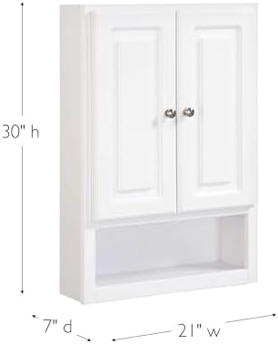Design House Concord Bathroom Cabinet, 21", White