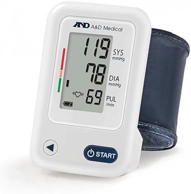 A&D Medical UB-543 Wrist Blood Pressure Monitor, 2 Users, Cuff 5.3-8.5" | BP Adjustable Cuff (5.3-8.5"), 2 Users, One Button Operation, LCD Display, 60 Memory, Carrying Case, 2 AAA Batteries