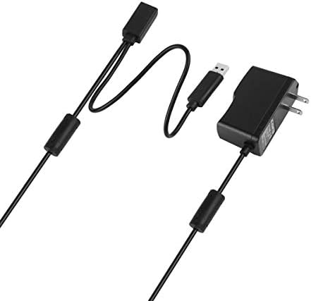VSEER Kinect USB AC Adapter Power Supply Cable Cord Replacement Adapter for Mircosoft Xbox 360 Kinect Sensor System,Black