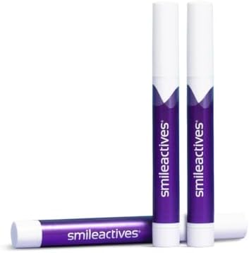 Smileactives Teeth Whitening Pen, Stain Remover Gel, Vanilla Mint, 2-Pack | Precision Brush-Tip Applicator, Dental-Grade Formula, Travel-Ready Design