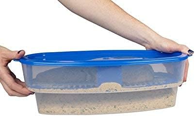 COOK'S CHOICE XL Original Better Breader Bowl 16" Mess-Free Breading Tray | Shake & Coat Batter Bowl w Lid for Chicken, Fish, & Vegetables
