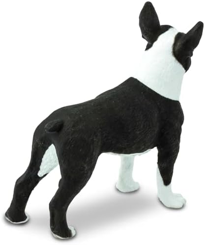 Safari Ltd. Boston Terrier Figurine - Lifelike 2.5" Model Figure - Educational Toy for Boys, Girls, and Kids Ages 3+