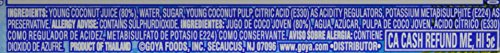 Goya Coconut Water, 8.5 Fl Oz (Pack of 6)