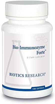 BIOTICS RESEARCH Bio Immunozyme Forte Multivitamin, Echinacea, Cayenne Pepper, Lactobacillus acidophilus, Botanicals, Probiotics, Amino Acids, Organs/Glandulars for Immune System Health 180 Capsules