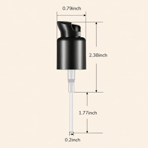 Boao 4 Pcs Replacement Foundation Pump Plastic Cosmetic Liquid Foundation Make up Bottle Pumps Replacement Tool for Pump Dispenser(Black)