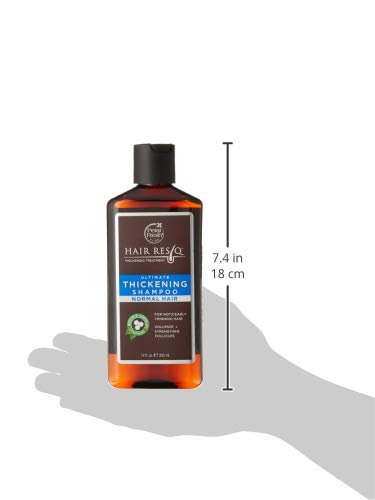 Petal Fresh Hair ResQ Biotin Shampoo for Thinning Hair, Clinically Tested Thickening, Pro-Growth Shampoo for Women & Men, Up to 6X Volume, Rosemary Mint, Caffeine & Peptides, Sulfate Free, 12 fl oz