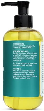 Cellulite Massage Oil for Legs & Thighs, 8 fl oz | Firming, smoothing ritual for belly, hips and arms, supports lymphatic drainage