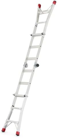 Lift Ladders 18-Ft Multi-Position Aluminum Ladder, 5-in-1, 300 lb. Capacity