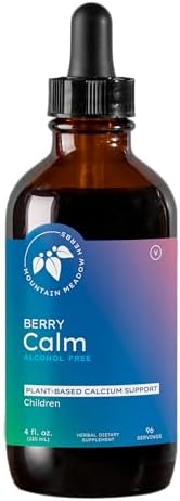 Mountain Meadow Herbs Herbal Calcium – Vegan Liquid Calcium Supplement for Bone & Teeth Support, High Absorption Plant-Based Formula for Adults & Kids - 2 oz