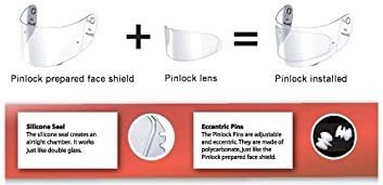 HJC HJ-09 Series DARK SMOKE Pinlock Ready Helmet Shield - CL-15 CL-16 CL-17