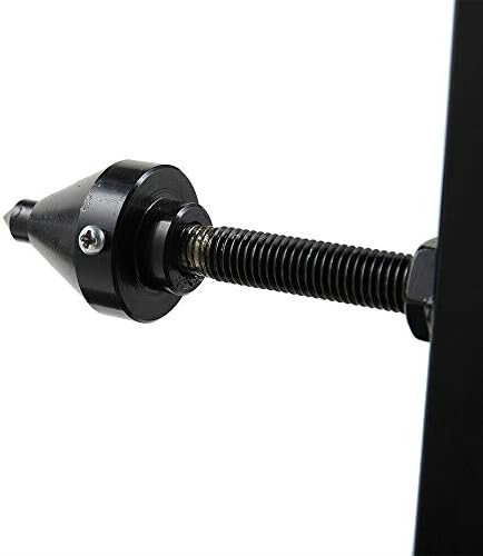 Motorcycle Wheel Balancer and Truing Stand with Adjustable Centering Cones