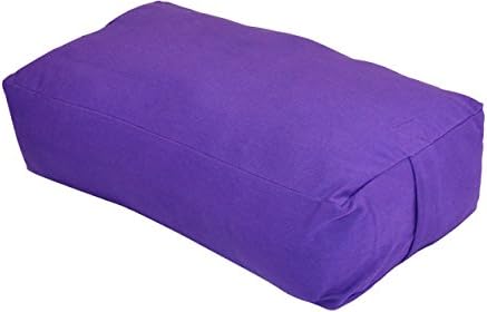 YogaAccessories MAXSupport Deluxe Rectangular Cotton Yoga Bolster