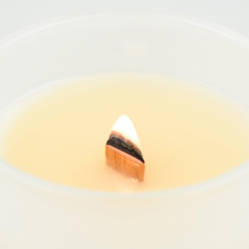 Charming Farmhouse by DW Home Vanilla Brûlée Scented Candle, 8 oz Wooden Wick Candle, Vanilla Bean, Toffee & Toasted Marshmallow Fragrance, Up to 40H Burn Time
