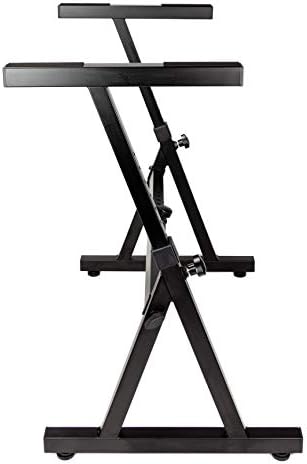 RockJam RJX29 Adjustable X Frame Keyboard Stand with Locking Straps