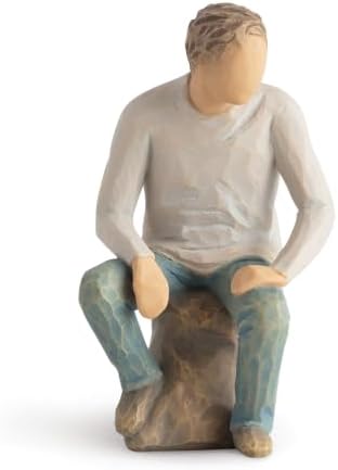 Willow Tree Happiness, Sculpted Hand-Painted Figure | Cast from a Susan Lordi Original Carving, Meaningful Keepsake Gift for Loved Ones, Display on Shelf, Table or Mantel