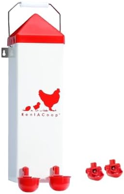 RentACoop 2 Gallon High Rise Chicken Waterer with Cups & Nipples