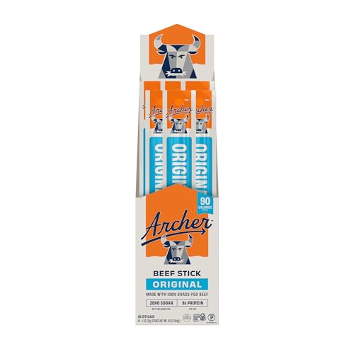 Archer Jerky Beef Sticks, Original, Grass-Fed, Gluten Free - 1 Oz, 18 Pack
