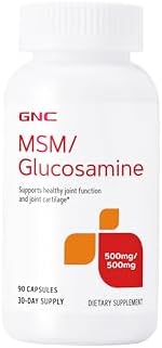 GNC MSM Glucosamine 500mg Supplement, Supports Healthy Joint Function, Supports Healthy Joint Cartilage