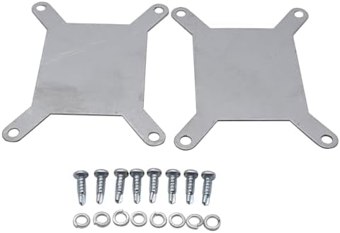 1 Set SHLPDFM Polished Aluminum Silver Tall Valve Covers 1 Hole with Grommets Fits for SBF 289 302 351W V8 Engines