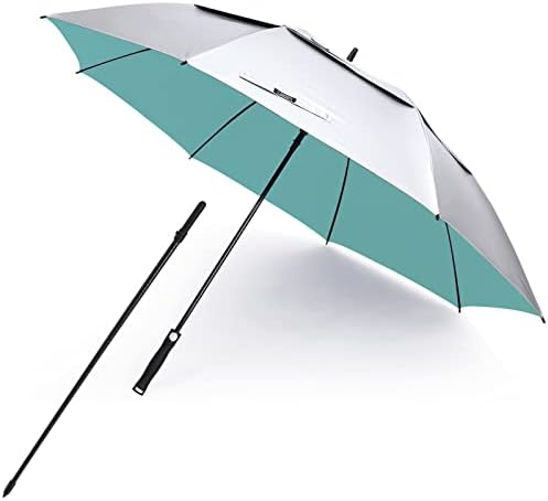 G4Free UV Golf Beach Umbrella 68”Auto Open Extra Large Sun Shade Umbrellas