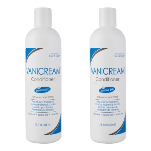 Vanicream Conditioner for Sensitive Skin, Free of Dyes, Fragrance, Lanolin, Parabens and Formaldehyde Releasers, Dermatologist Tested, 12 fl oz (Pack of 3)