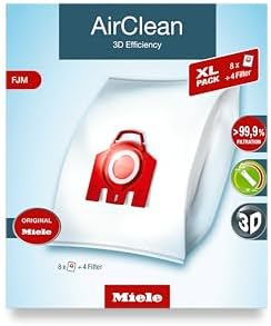 Miele FJM Vacuum Cleaner Bags, XL-Pack for Select Canister Vacuums