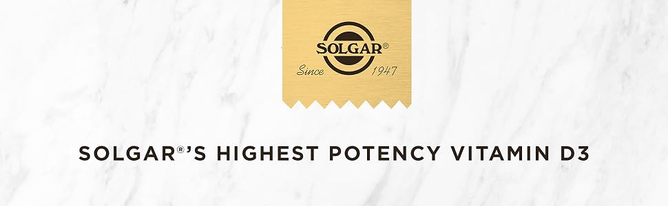 Solgar&amp;#39;s highest potency vitamin d three