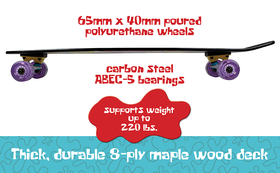 carbon steel, durable, skatebaord