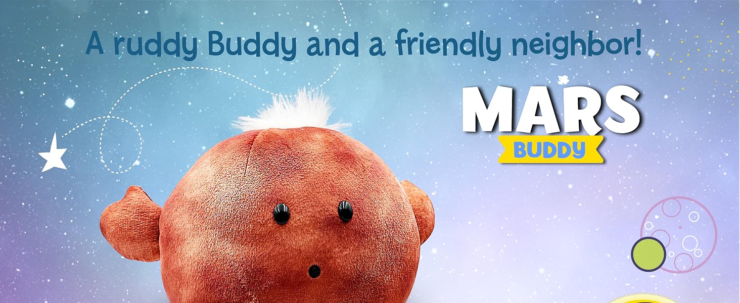 Mars buddy educational plush by celestial buddies