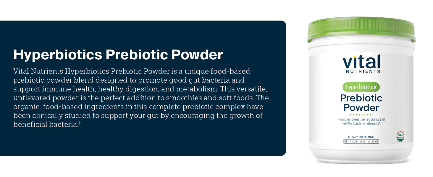 Hyperbiotics Prebiotic Powder Fiber Powder Fiber Supplement