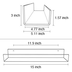 Bookshelf size