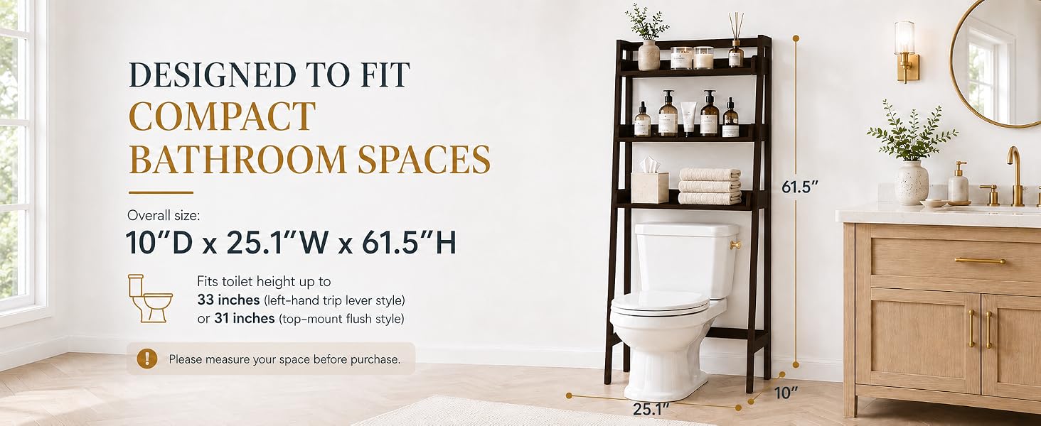 bathroom shelf over toilet